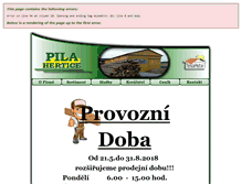 Tablet Screenshot of pilahertice.cz